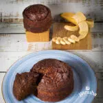 Ponqué de Banano con Nueces sin Azúcar