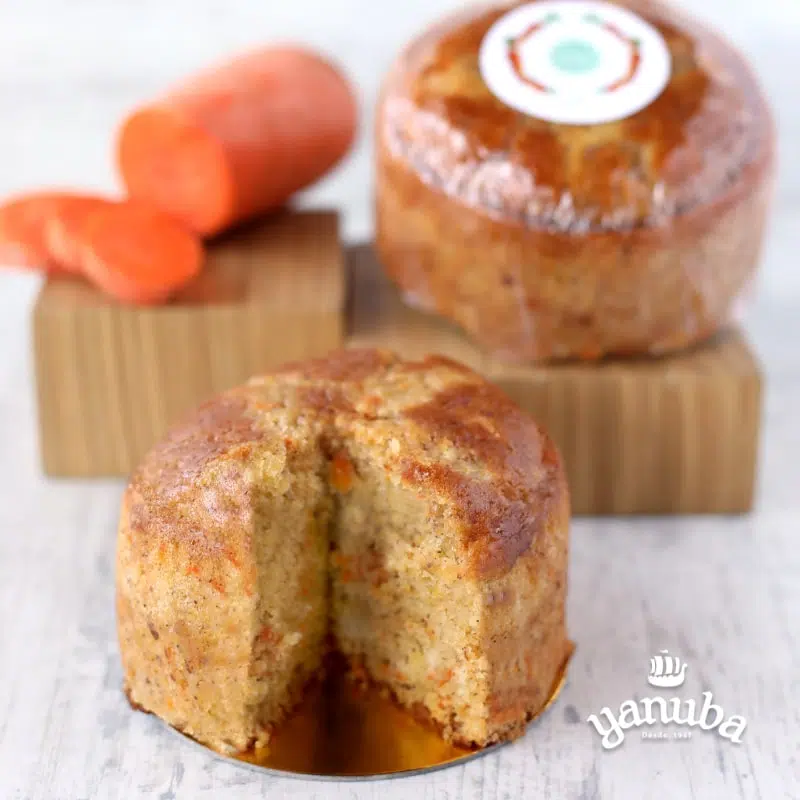 Ponqué De Zanahoria Con Almendras Sin Azúcar