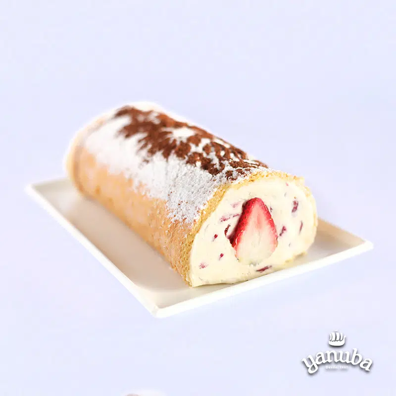 Postre Rollo de Fresa Bogota