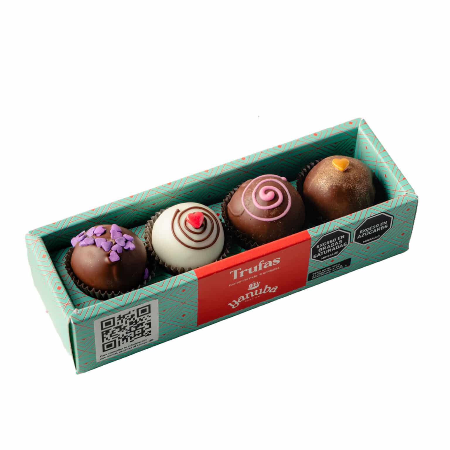 Trufas en Caja Pastelería Yanuba