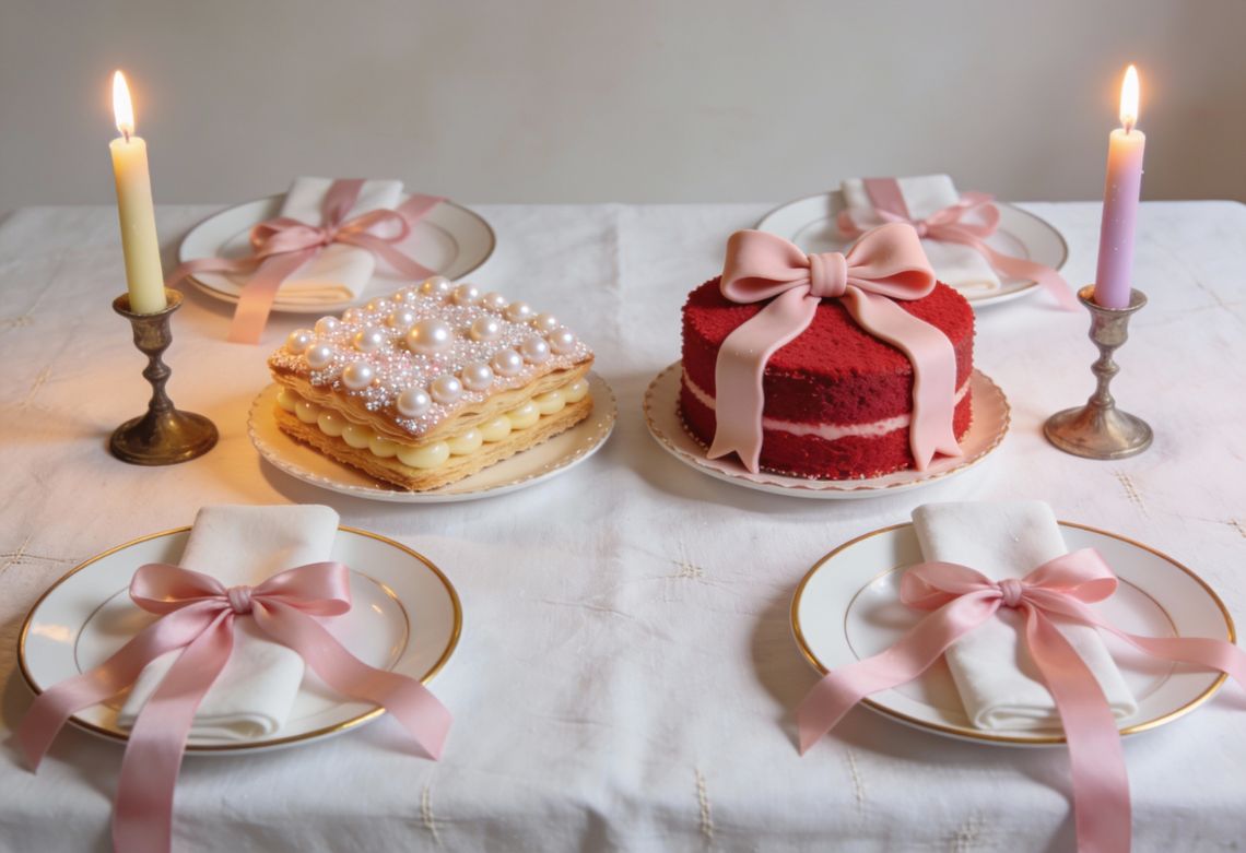 San Valentin Coquette Lazos perlas y sabor en Yanuba