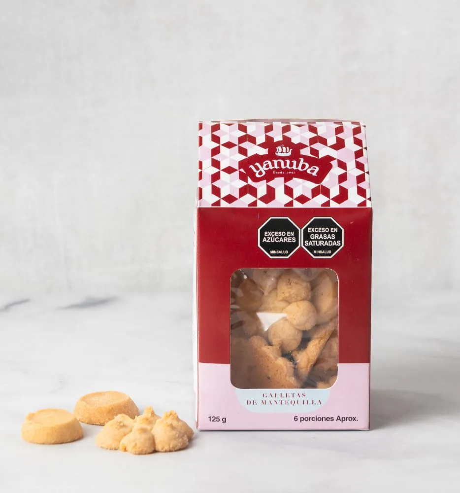 Pastelería Yanuba 29 Caja de Galleta Mantequilla X 125 G