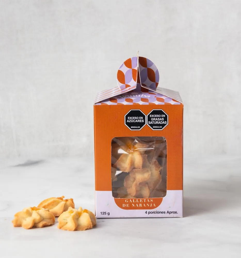 Pastelería Yanuba 27 Caja de Galleta Naranja X 125 G